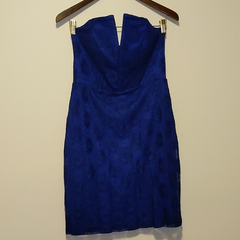 Lace overlay dress